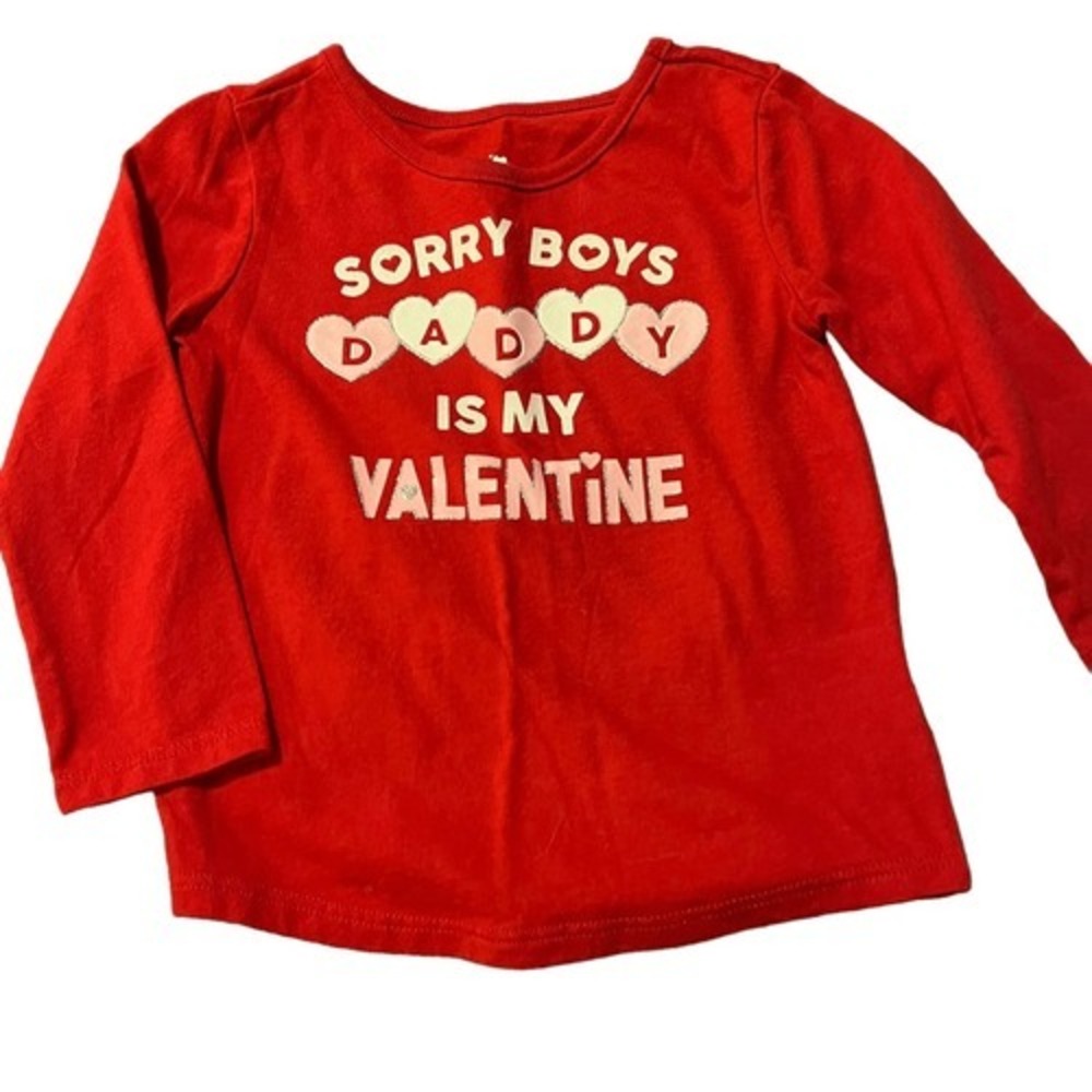 Little Girl's Long Sleeve T-Shirts Set Of 2 Toddler Girl Size 2T Daddy Nana - Picture 2 of 8